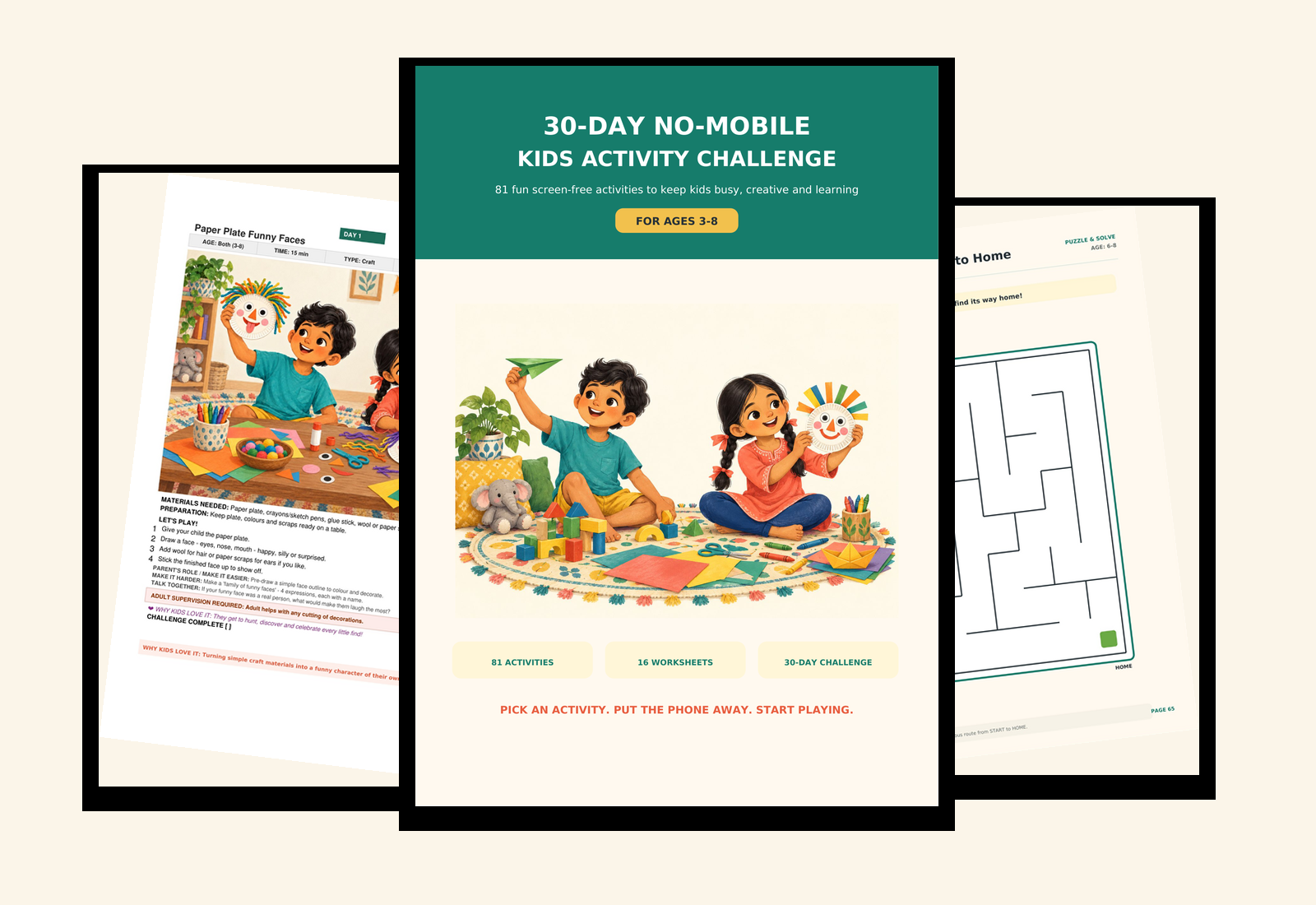 Digital activity book and printable page preview